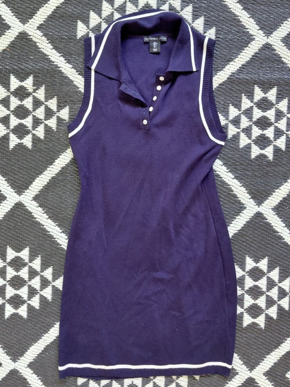 Sincerely Jules - sharp blue dress